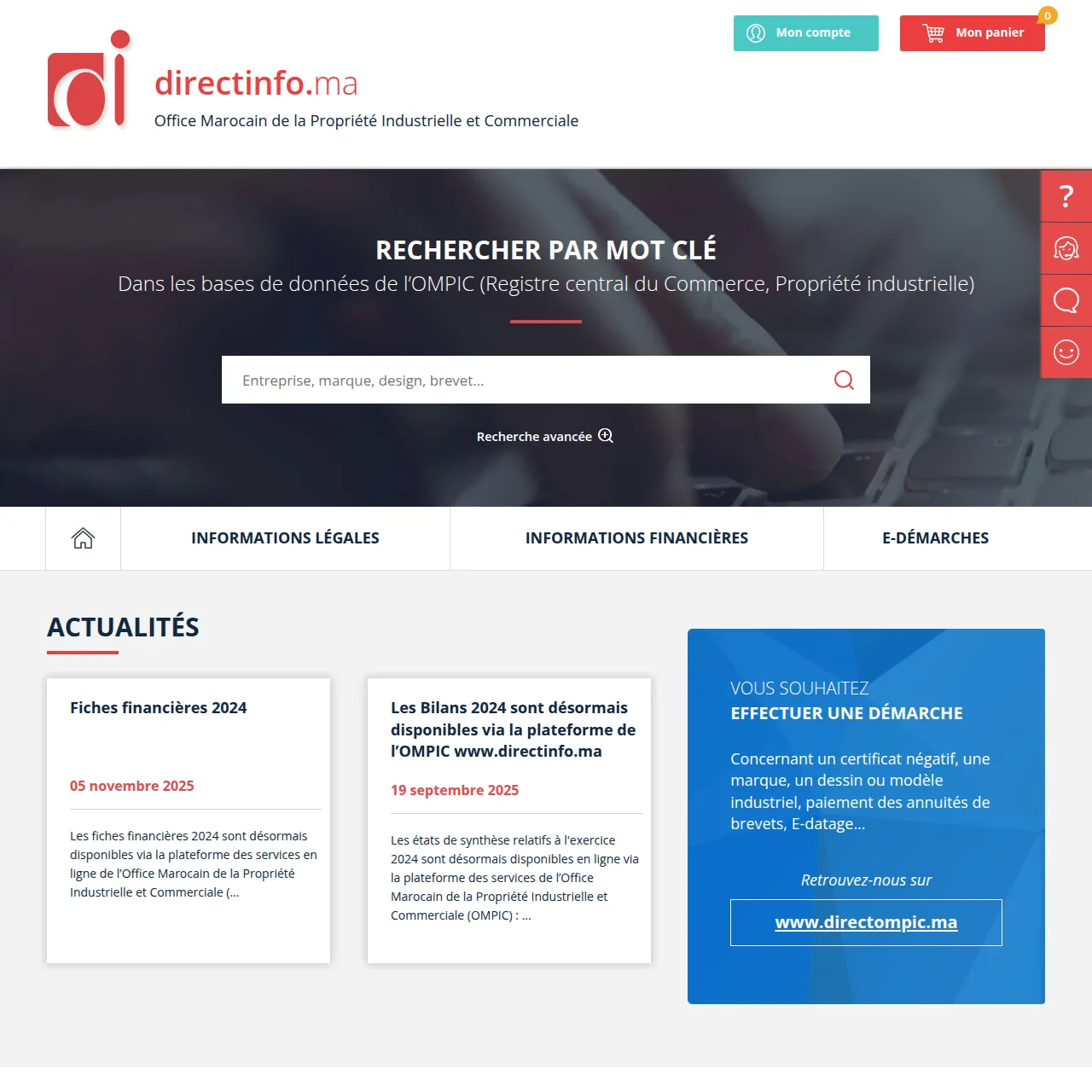 e-services.ma référence les principaux portails publics utiles aux citoyens, MRE, auto-entrepreneurs et PME. Visiter notre site!