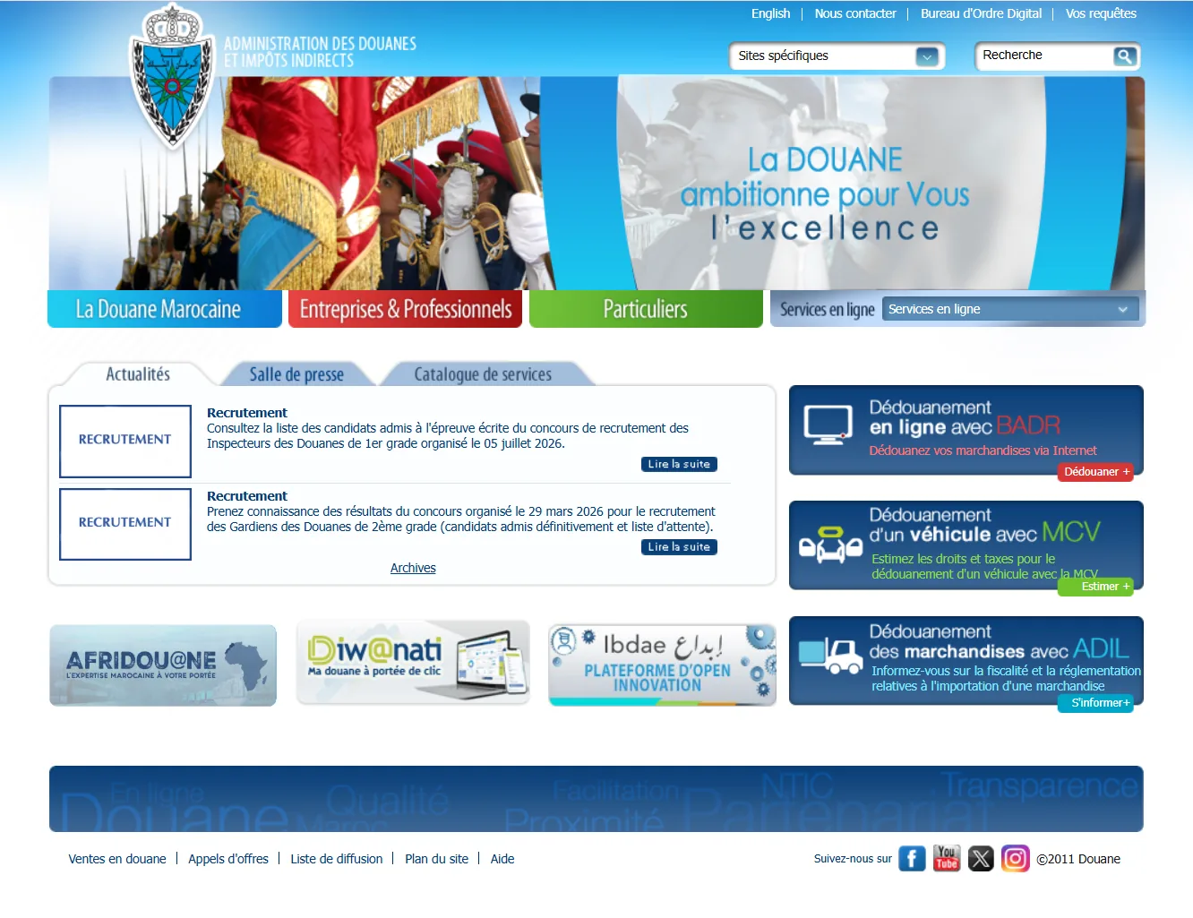 e-services.ma référence les principaux portails publics utiles aux citoyens, MRE, auto-entrepreneurs et PME. Visiter notre site!