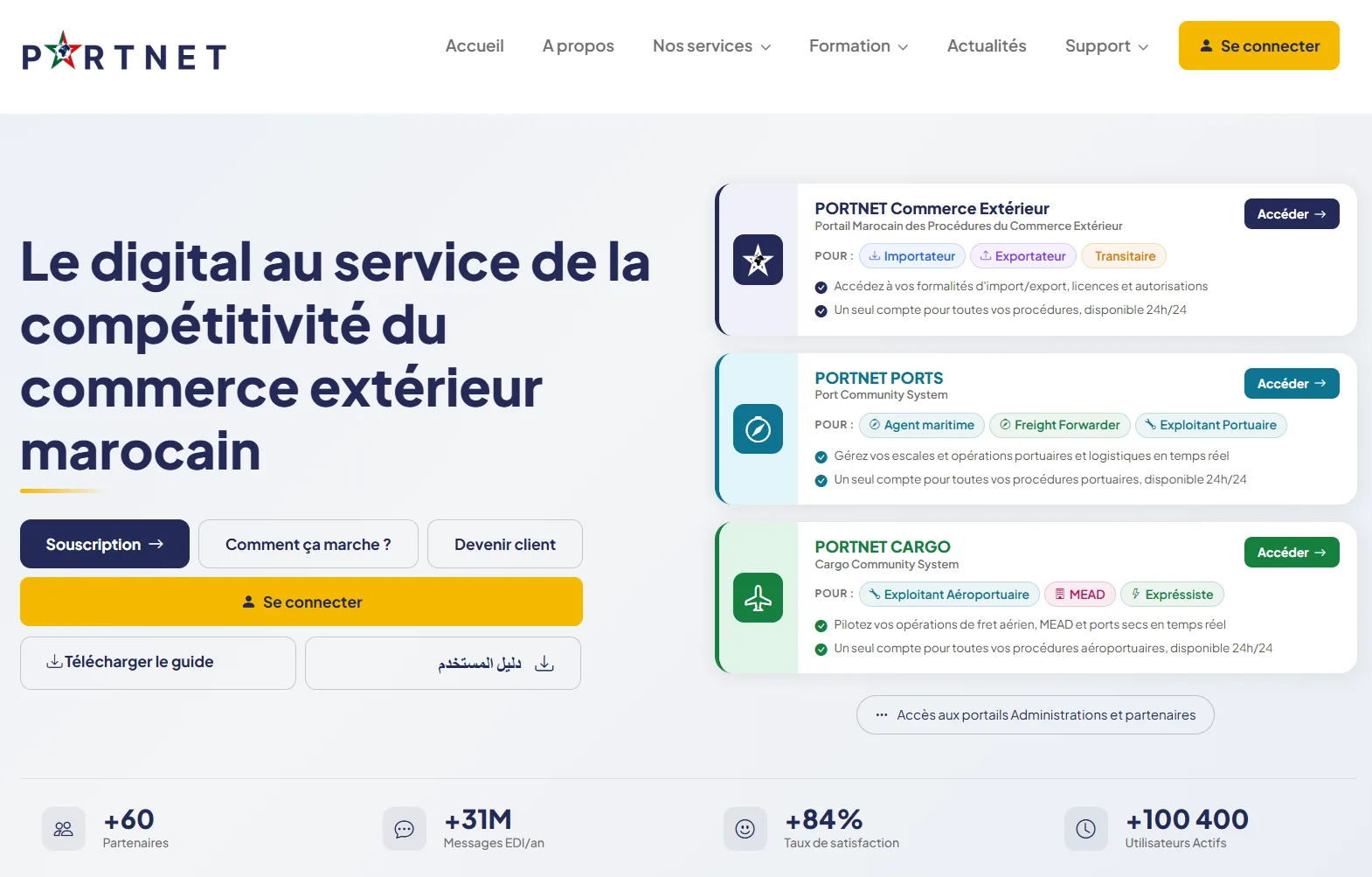 e-services.ma référence les principaux portails publics utiles aux citoyens, MRE, auto-entrepreneurs et PME. Visiter notre site!