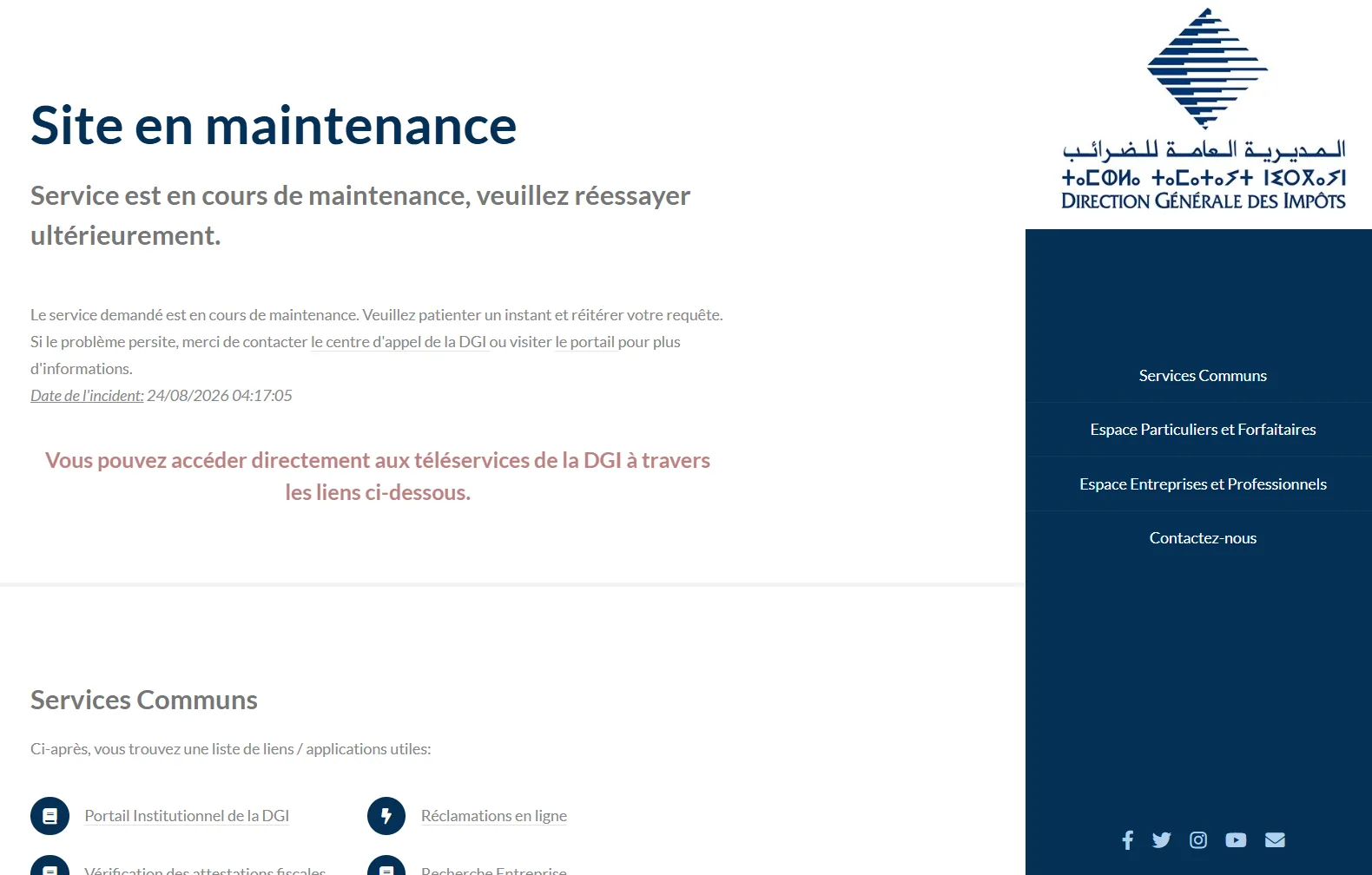 e-services.ma lists the main public portals useful to citizens, Moroccans residing abroad (MRE), self-employed entrepreneurs and SMEs. Visit our website!